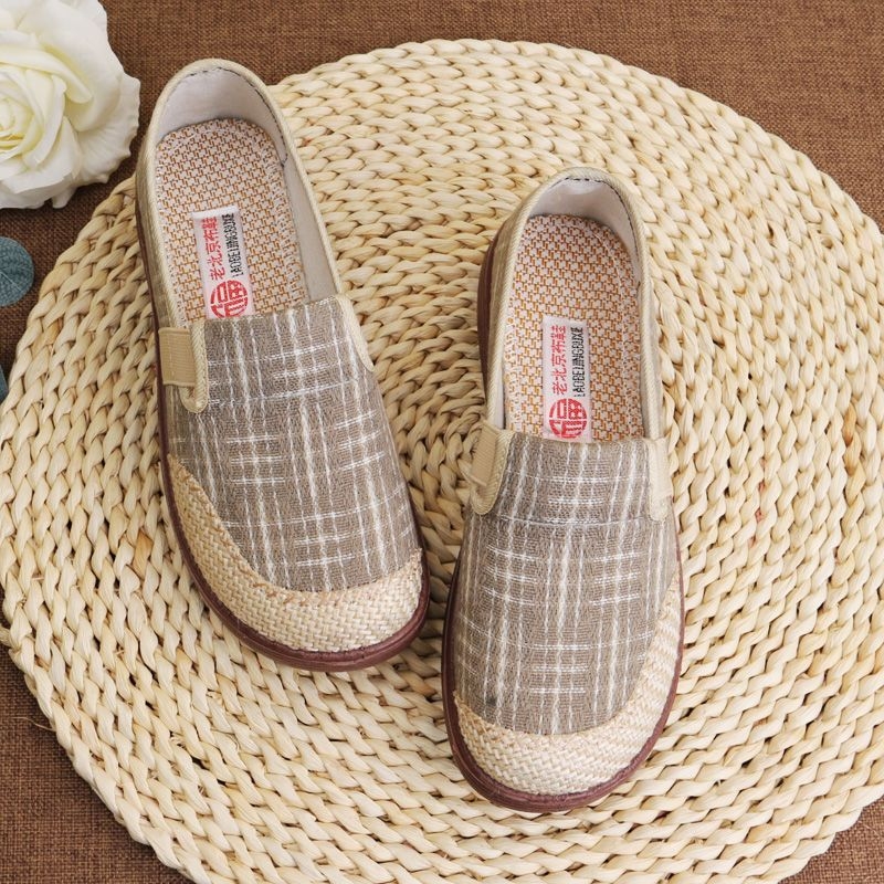 Ljetne slip-on tenisice ribarskog stila - prozračni gornji dio od pamuka, EVA đon; lagane, mrežasti uzorak; podstava od pamuka; ležerni stil.