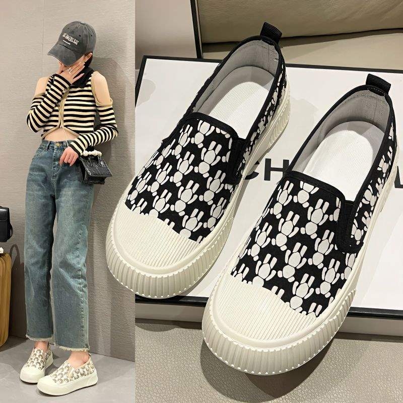 Platnene slip-on tenisice, minimalistički dizajn (Gornji dio: platna; Uložak EVA; Potplat: guma)