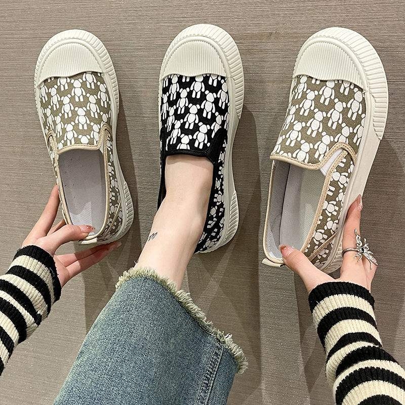 Platnene slip-on tenisice, minimalistički dizajn (Gornji dio: platna; Uložak EVA; Potplat: guma)