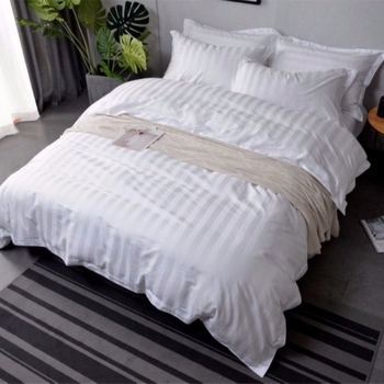 Покривка за завивка с ивици, Twill плат, тай дай принт, полиестер, хотелски стил