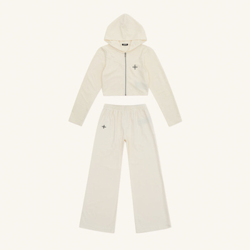 Set hoodie i hlače — casual slim, pamuk 95%+, dugi rukavi, ženski, proljeće 2024
