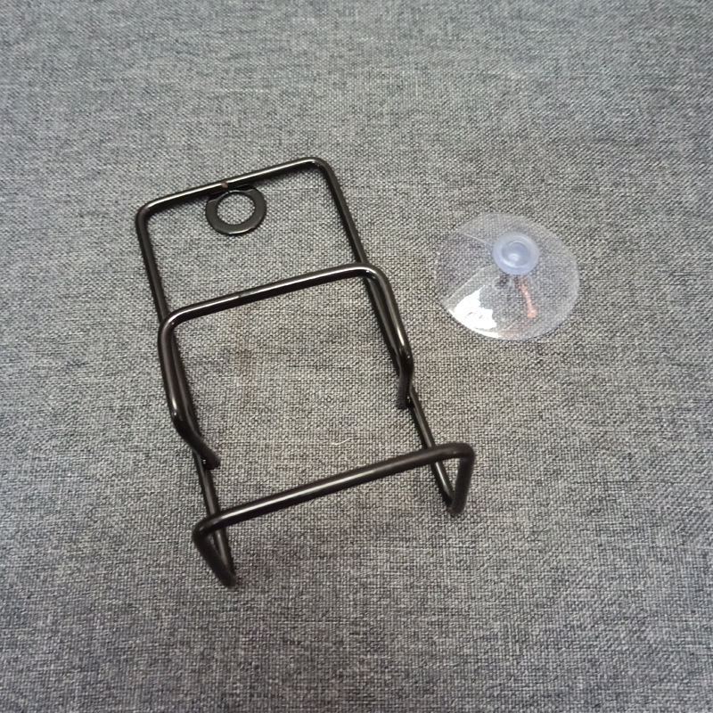 Željezni zidni odvodni stalak, dvostruki, za kuhinju i kupaonu, bez bušenja, za pohranu spužvi i krpa