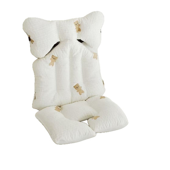 Детска седалкова подложка за количка, бродерия, памук, за деца 2–3 години, персонализируема