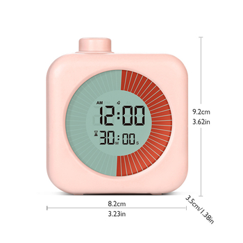 Cronometru vizual digital – numărătoare inversă de 60 de minute, afișaj LCD numeric, alimentare cu baterie, carcasă din plastic, design modern minimalist