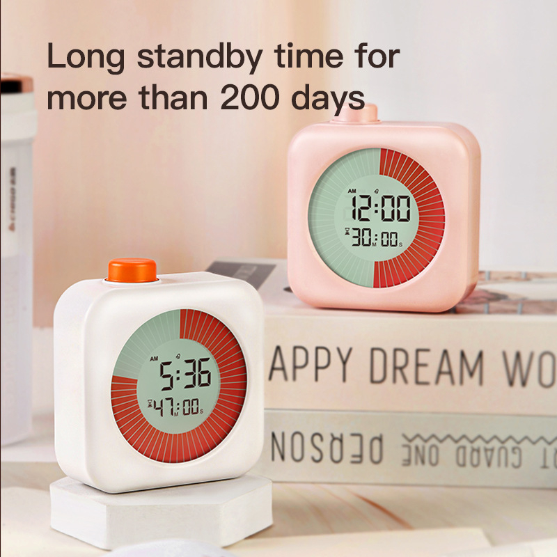 Cronometru vizual digital – numărătoare inversă de 60 de minute, afișaj LCD numeric, alimentare cu baterie, carcasă din plastic, design modern minimalist