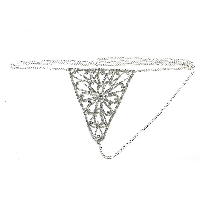 Σετ αλυσίδας σώματος — στρας, ηλεκτροπλατινωμένο μεταλλικό φινίρισμα, γυναικείο στυλ