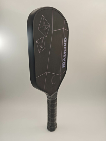 Sharp Movement pickleball reketa iz serije Double Black Diamond, Toray T700 karbonsko vlakno, toplo presovana, 225 g