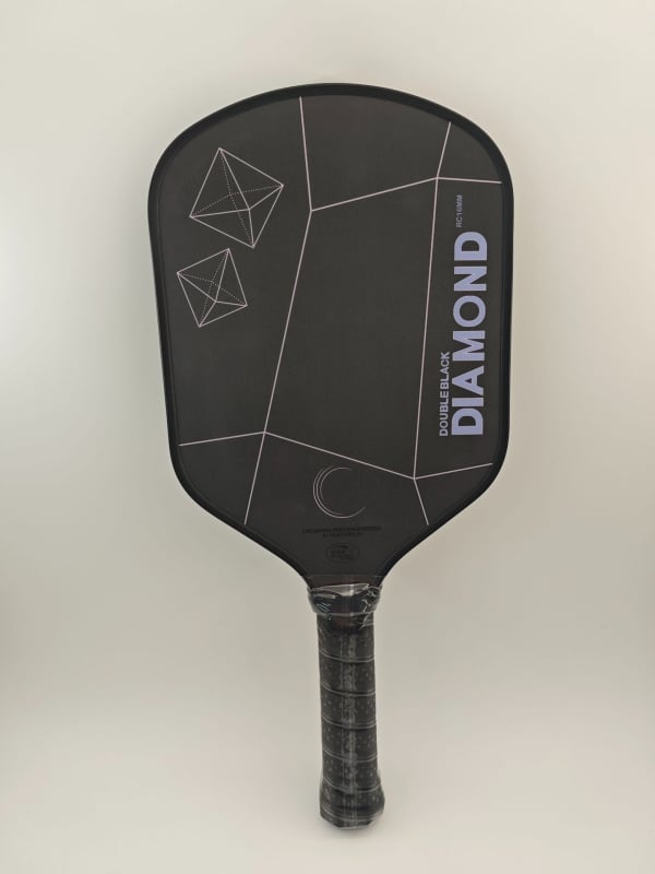 Sharp Movement pickleball reketa iz serije Double Black Diamond, Toray T700 karbonsko vlakno, toplo presovana, 225 g