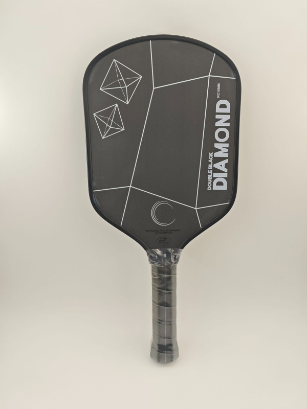 Sharp Movement pickleball reketa iz serije Double Black Diamond, Toray T700 karbonsko vlakno, toplo presovana, 225 g