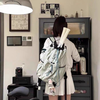 Korėjos stiliaus badmintonui ir tenisui kuprinė vyrams ir moterims — lengvas poliesterio audinys, tinkama važiavimui dviračiu, žygiams ir kelionėms