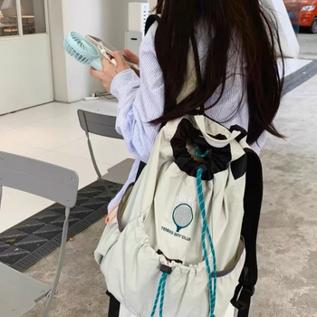 Korėjos stiliaus badmintonui ir tenisui kuprinė vyrams ir moterims — lengvas poliesterio audinys, tinkama važiavimui dviračiu, žygiams ir kelionėms