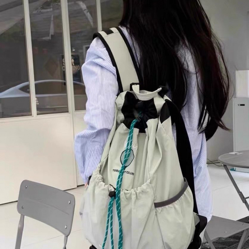 Korėjos stiliaus badmintonui ir tenisui kuprinė vyrams ir moterims — lengvas poliesterio audinys, tinkama važiavimui dviračiu, žygiams ir kelionėms