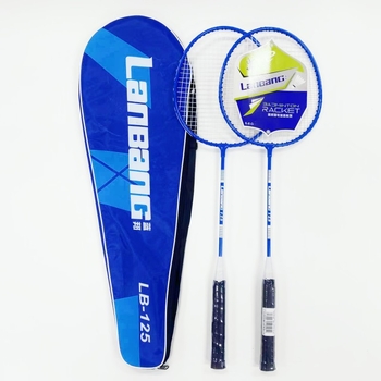 Lan Bang badminton raketa, okvir od ferro- zlitine, dijeljeni okvir, za početnike, težina 95–100 g, debljina drške G5
