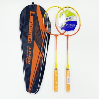 Lan Bang badminton raketa, okvir od ferro- zlitine, dijeljeni okvir, za početnike, težina 95–100 g, debljina drške G5