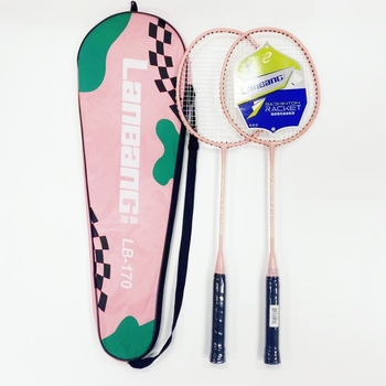 Lan Bang badminton raketa, okvir od ferro- zlitine, dijeljeni okvir, za početnike, težina 95–100 g, debljina drške G5