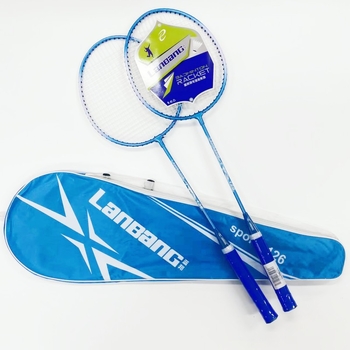Lan Bang badminton raketa, okvir od ferro- zlitine, dijeljeni okvir, za početnike, težina 95–100 g, debljina drške G5