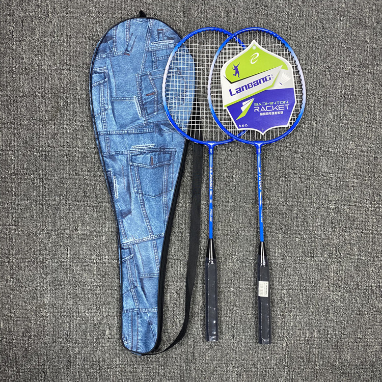 Lan Bang badminton raketa, okvir od ferro- zlitine, dijeljeni okvir, za početnike, težina 95–100 g, debljina drške G5