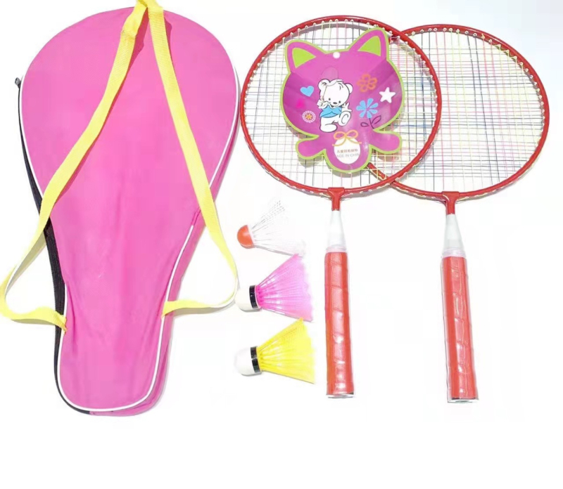 Zhibo dječja badminton raketa za juniore, 95–100 g, pravi udar, logo ispisan