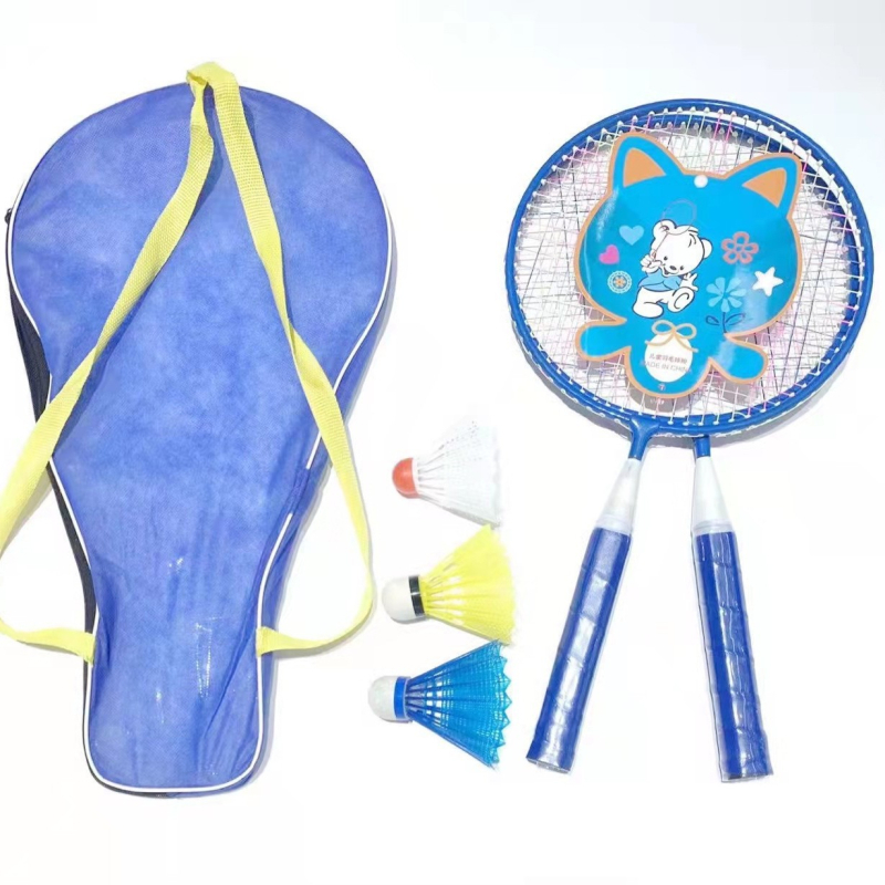 Zhibo dječja badminton raketa za juniore, 95–100 g, pravi udar, logo ispisan