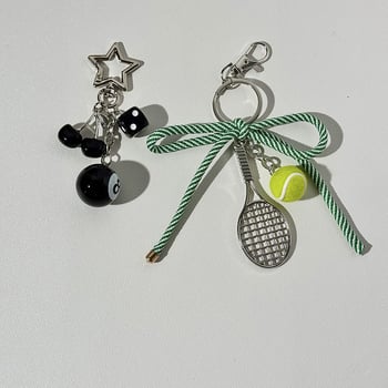 Privjesak od legure s motivom teniske rekete i badminton, elektroplatirani završni sloj, Model 149, Premium dizajn, Uzorak: Zvijezde/Sunce/Mjesec/Nebesa/Vesolje