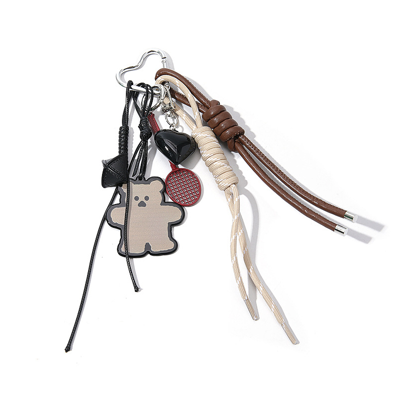 Atslēgu piekariņš ar trusīša motīvu, cinka sakausējums, gaisīgs luksusa stils, zvaigžņu spogulis un sirds akcenti