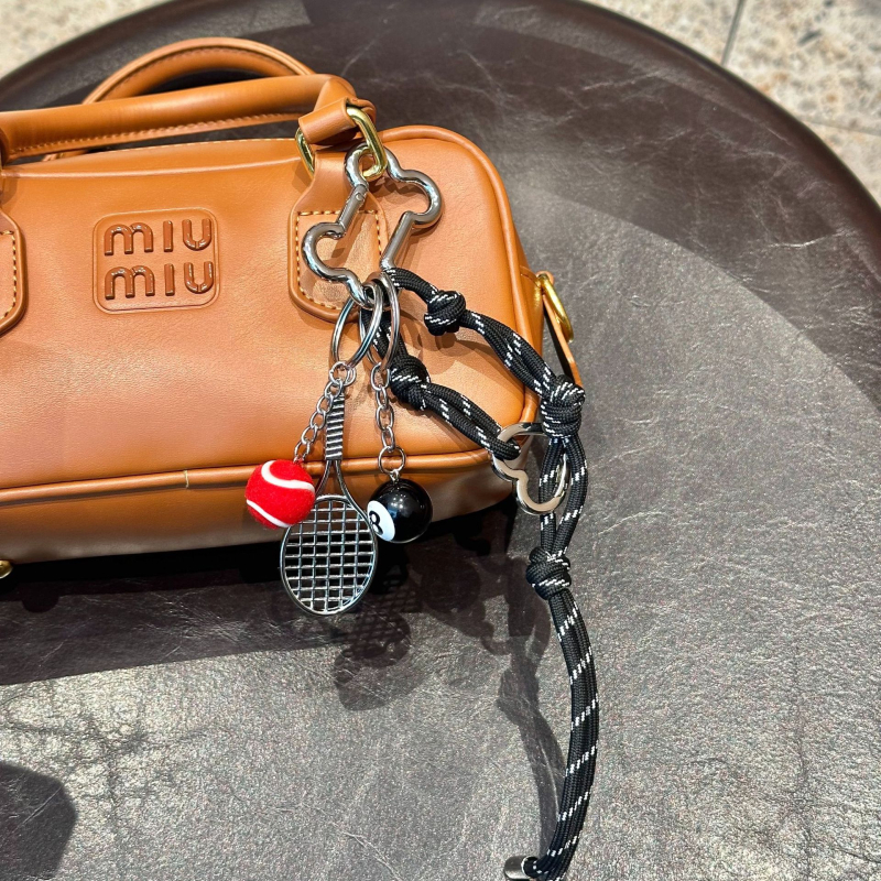 Miu serija mini privezak za prtljagu i ključeve | Privjesak od legure s motivima križa, krune i rimskih brojeva | Polu ručna izrada | INS stil