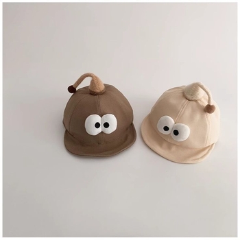 Beebide päikesekaitsega müts, lühikese äärega müts, kanepi-puuvillase segu, kevad 2025