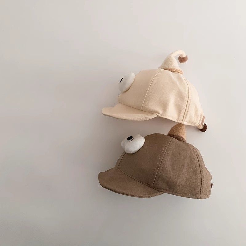 Beebide päikesekaitsega müts, lühikese äärega müts, kanepi-puuvillase segu, kevad 2025