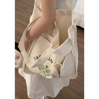 Auduma badminton/tenisa soma ar vienas pleca siksnu – liela ietilpība, japāņu stils, ikdienas un darba lietošanai (audums; liela ietilpība; vienas pleca siksna; japāņu stils)