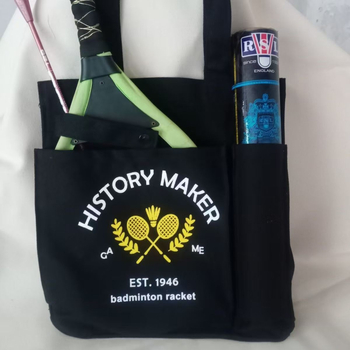 Auduma badminton/tenisa soma ar vienas pleca siksnu – liela ietilpība, japāņu stils, ikdienas un darba lietošanai (audums; liela ietilpība; vienas pleca siksna; japāņu stils)