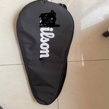 Tenisa raketes soma vienai raketei — plecu soma, no Oxford auduma, ūdensizturīga un nodilumizturīga, piemērota galda tenisam un badmintonam