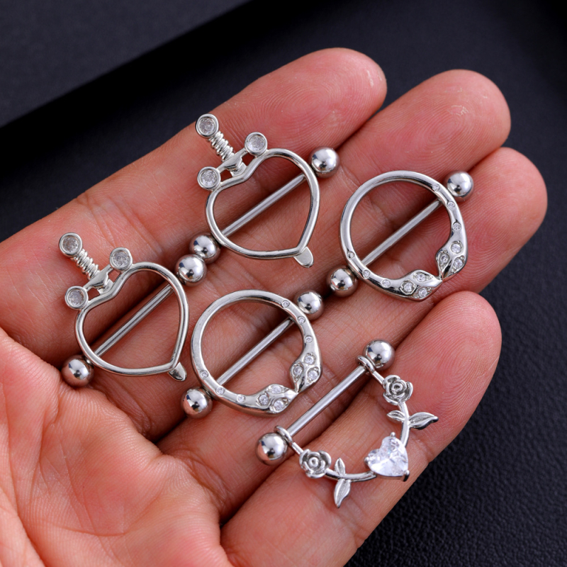 Mellgyűrű rozsdamentes acélból, 18K tisztaságú, virágos dizájn, kristály, elektroplakolás, uniszex, természetes stílus, Hercegnő sorozat