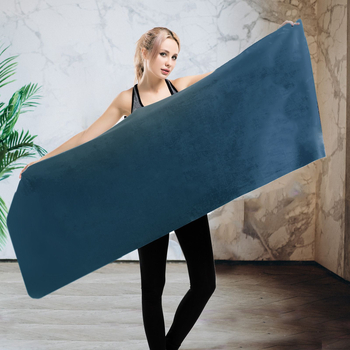 Mikrofiberjooga rätik mitte-libiseva silikoonkattega; higistamise imendumine 0–5 s; kaal 250 g; kohandatav logotüüp