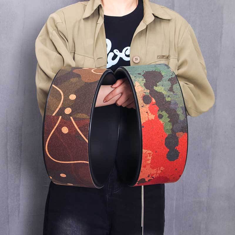 Jogas riņķis no korķa — videi draudzīgs, atpakaļ locīšanas instruments, zīmols Omina