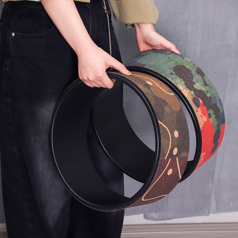 Jogas riņķis no korķa — videi draudzīgs, atpakaļ locīšanas instruments, zīmols Omina