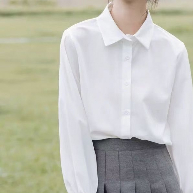 Πουκάμισο από Modal, abstract μοτίβο, όρθιος γιακάς, μακριά μανίκια, Α-γραμμή