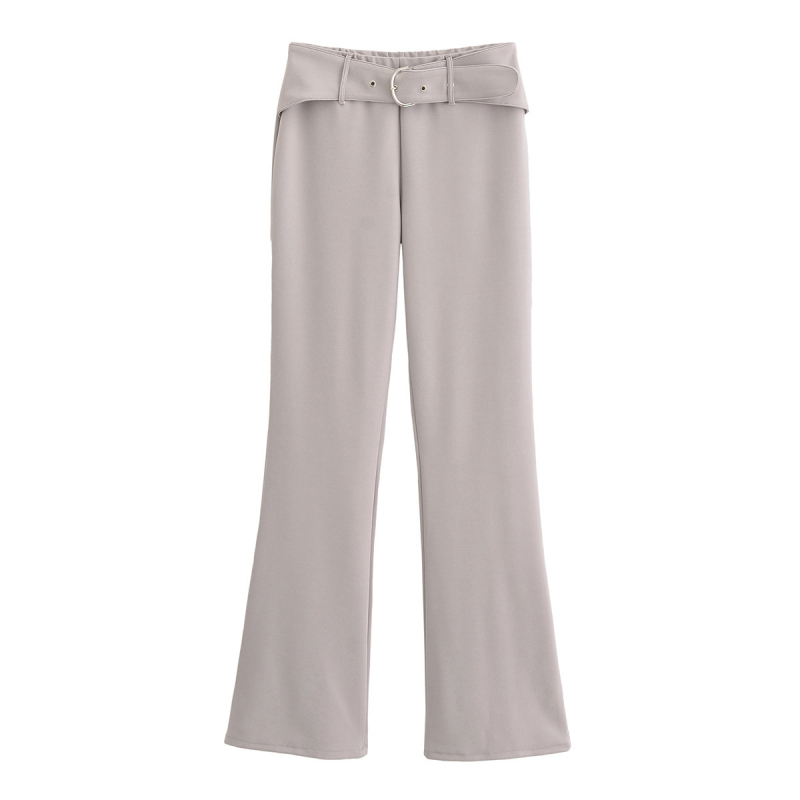 Sieviešu vasaras 2024 komplekts: haltera kakla bez piedurknēm topa ar jostu, poliestera bikses kostīms, ikdienas stils