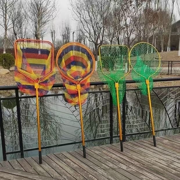 Veliki ribarski mreža od aluminijske legure za velike ribe, čvrst okvir, pogodna za rezervoare