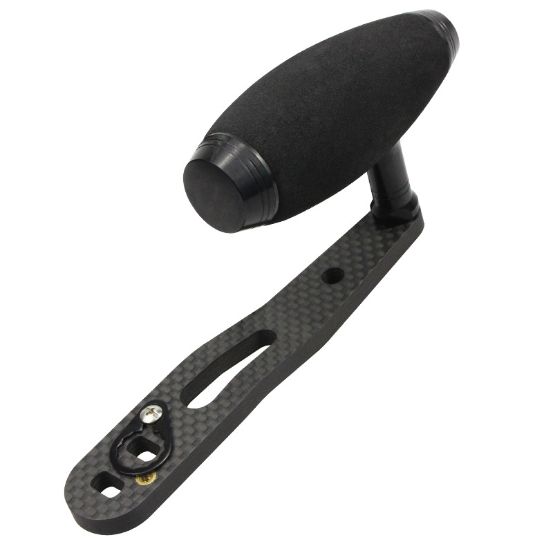 EKFan Mâner pentru mulinetă de pescuit cu cap T din carbon, priză EVA, manivelă modificată, accesorii marca D