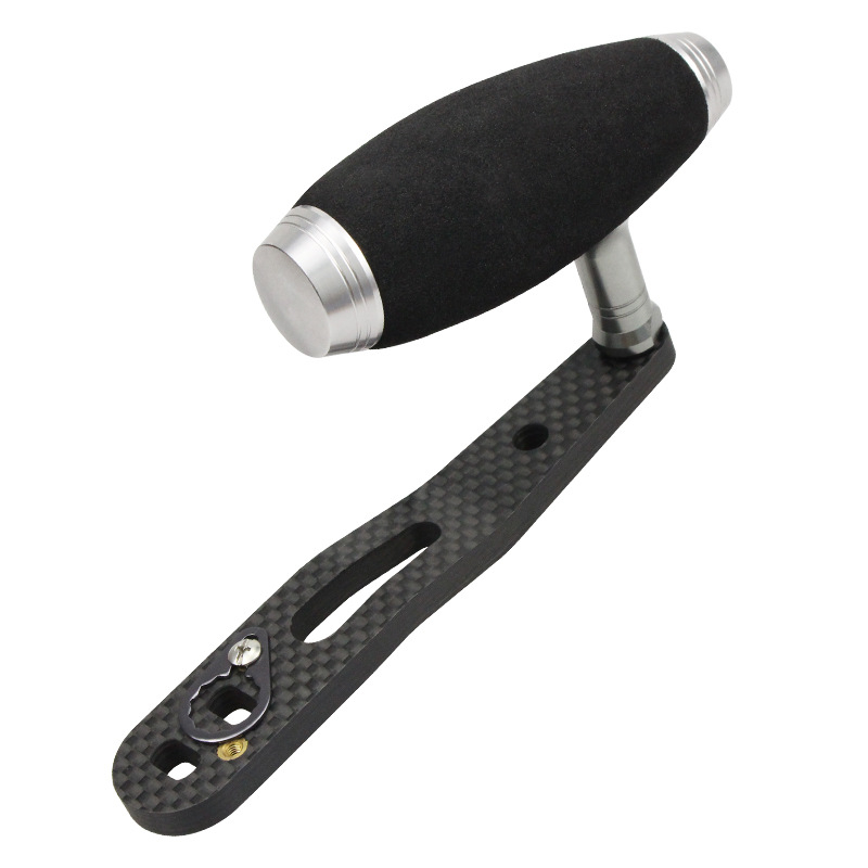 EKFan Mâner pentru mulinetă de pescuit cu cap T din carbon, priză EVA, manivelă modificată, accesorii marca D