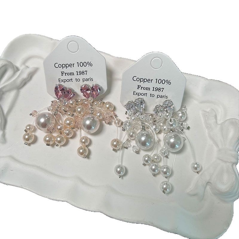 Cercei cu zirconiu și design geometric, finisaj electroplatat, stil coreean pentru femei