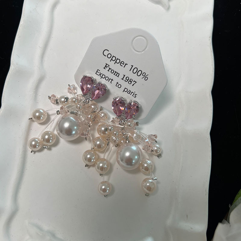 Cercei cu zirconiu și design geometric, finisaj electroplatat, stil coreean pentru femei