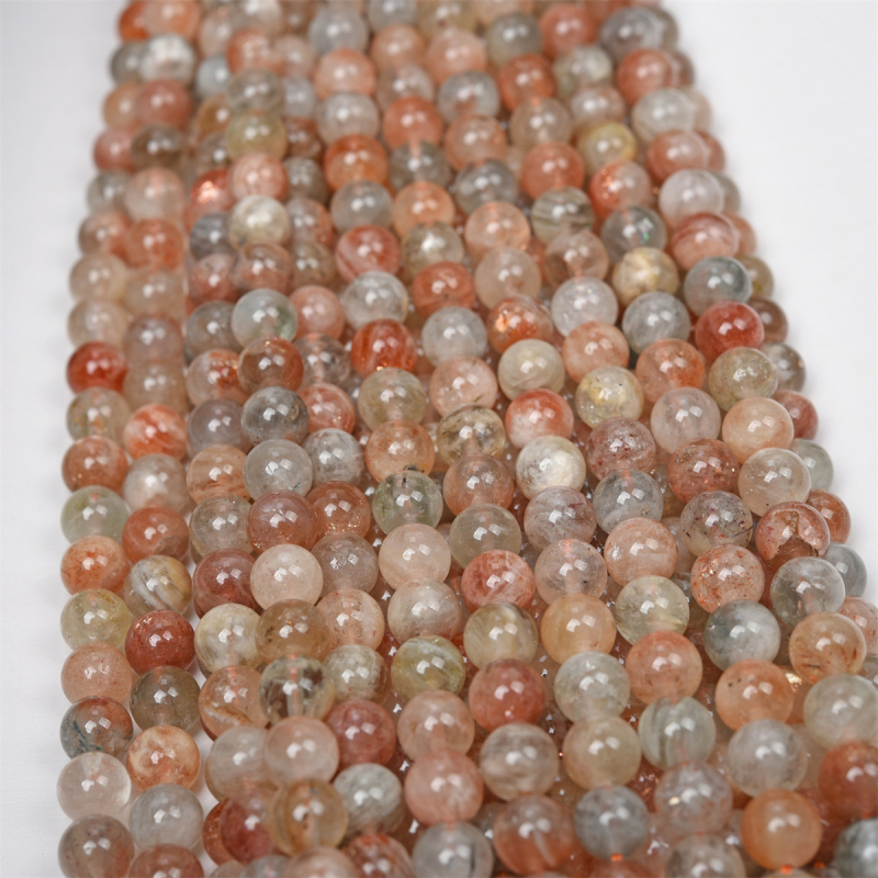 Szabad gyöngyök, Aarush anyag, divatos stílusú, kör gyöngyök, nemes mintázat, polírozott felület