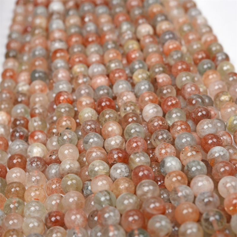 Szabad gyöngyök, Aarush anyag, divatos stílusú, kör gyöngyök, nemes mintázat, polírozott felület