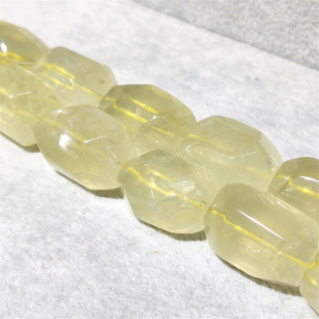 Perle - Prirodni kristal od minerala, facetirane, s prolaznom rupom kroz cijelu duljinu, okrugle perle; lagani luksuzni stil.