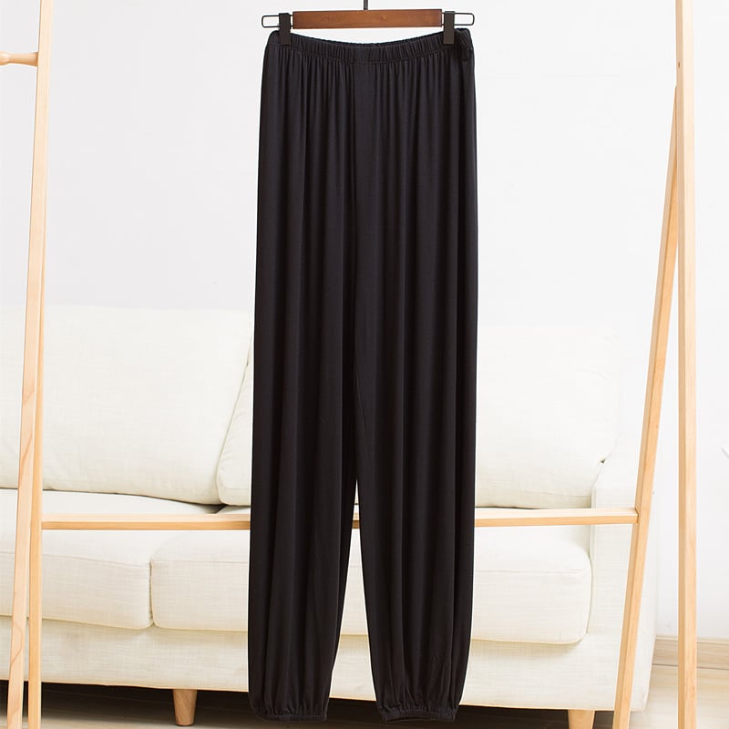 Tai Chi edző nadrágok, uniszex, oldalsó zsebbel, idősek számára, anyag: 95% modal + 5% spandex