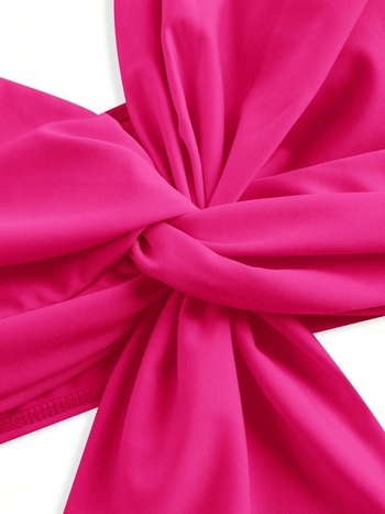 Τριών μερών σετ μαγιό με φλοράλ εκτύπωση, ευρω-αμερικάνικου στυλ, με επενδυμένο πάνω μέρος, αντηλιακή προστασία, υψηλή ελαστικότητα· Πολυεστέρας 82%, Επένδυση 82%