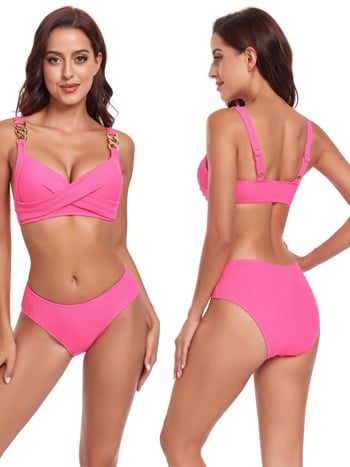 Novi ženski dvodijelni bikini s križnim trokutastim gornjim dijelom