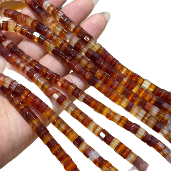 Xinyue achát gyöngyök - kerek gyöngyök totem mintával, vágás, csiszolás és polírozás