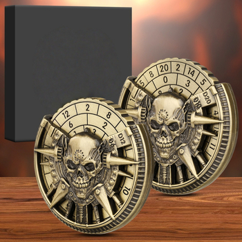 ZDND1501-02 – Ζάρια DND από κράμα, στυλ ορθογώνιας γωνίας, μεταλλικό πολυπλευρικό ζάρι, 100 τεμάχια ανά κουτί, διαθέσιμη παραμετροποίηση